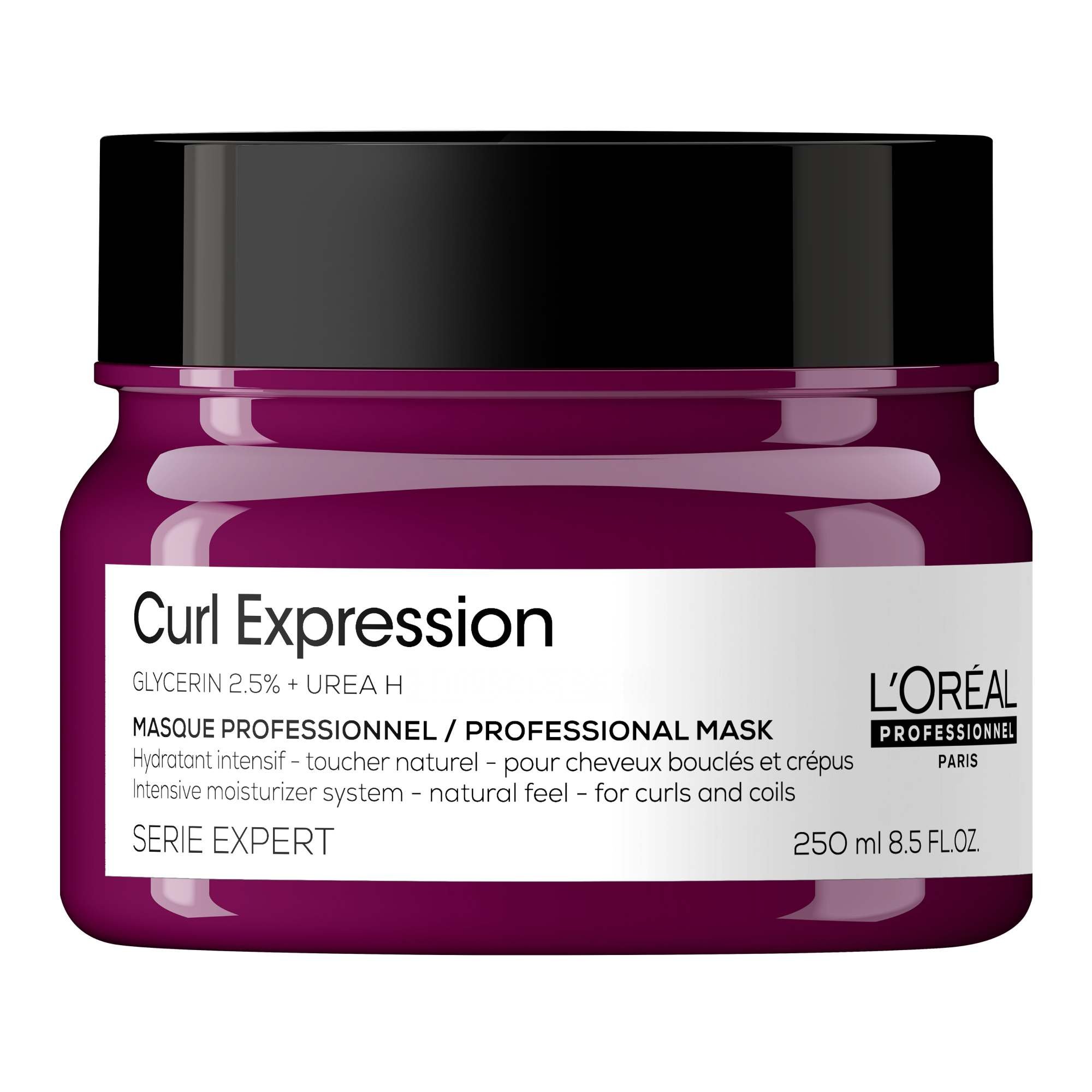 A product shot of the LOreal Professionnel Curl Expression Intensive Moisturiser hair mask